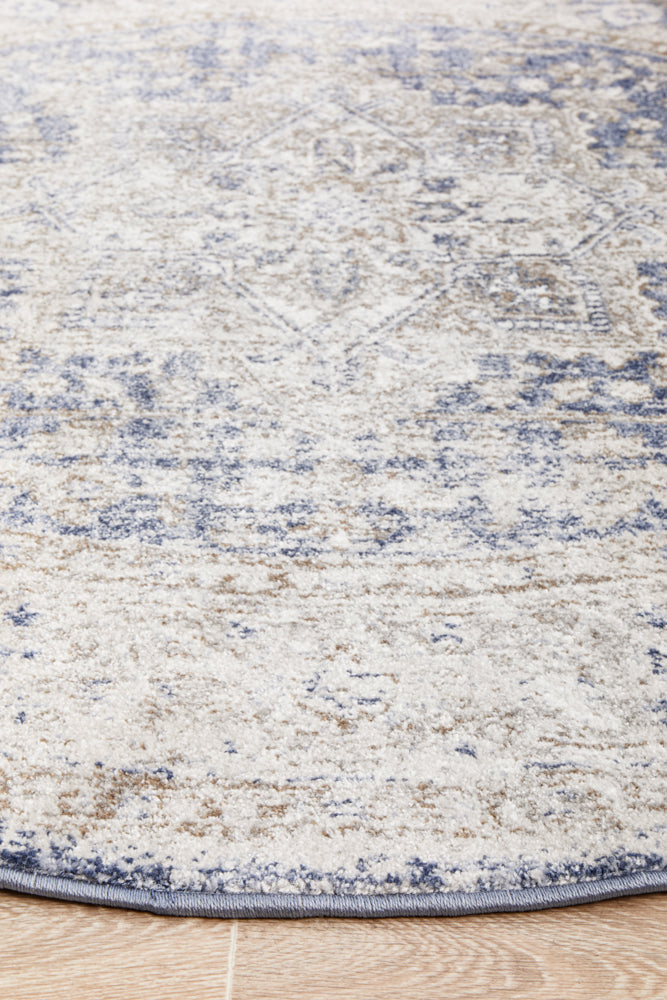 Mayfair Hugo Ocean Round Rug RUG CULTURE