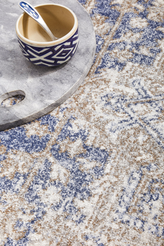 Mayfair Hugo Ocean Round Rug RUG CULTURE