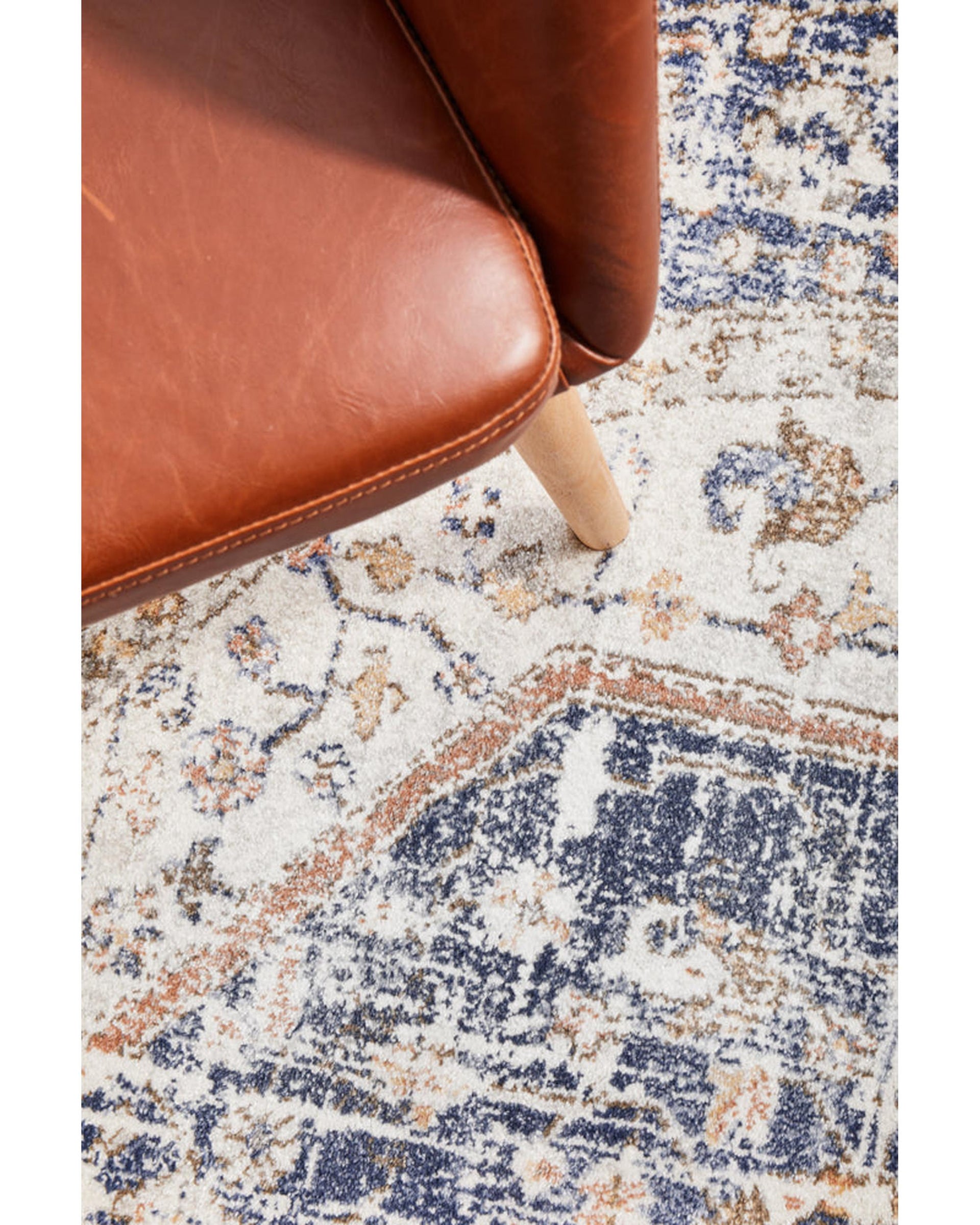 Mayfair Lorissa Blue Round Rug RUG CULTURE