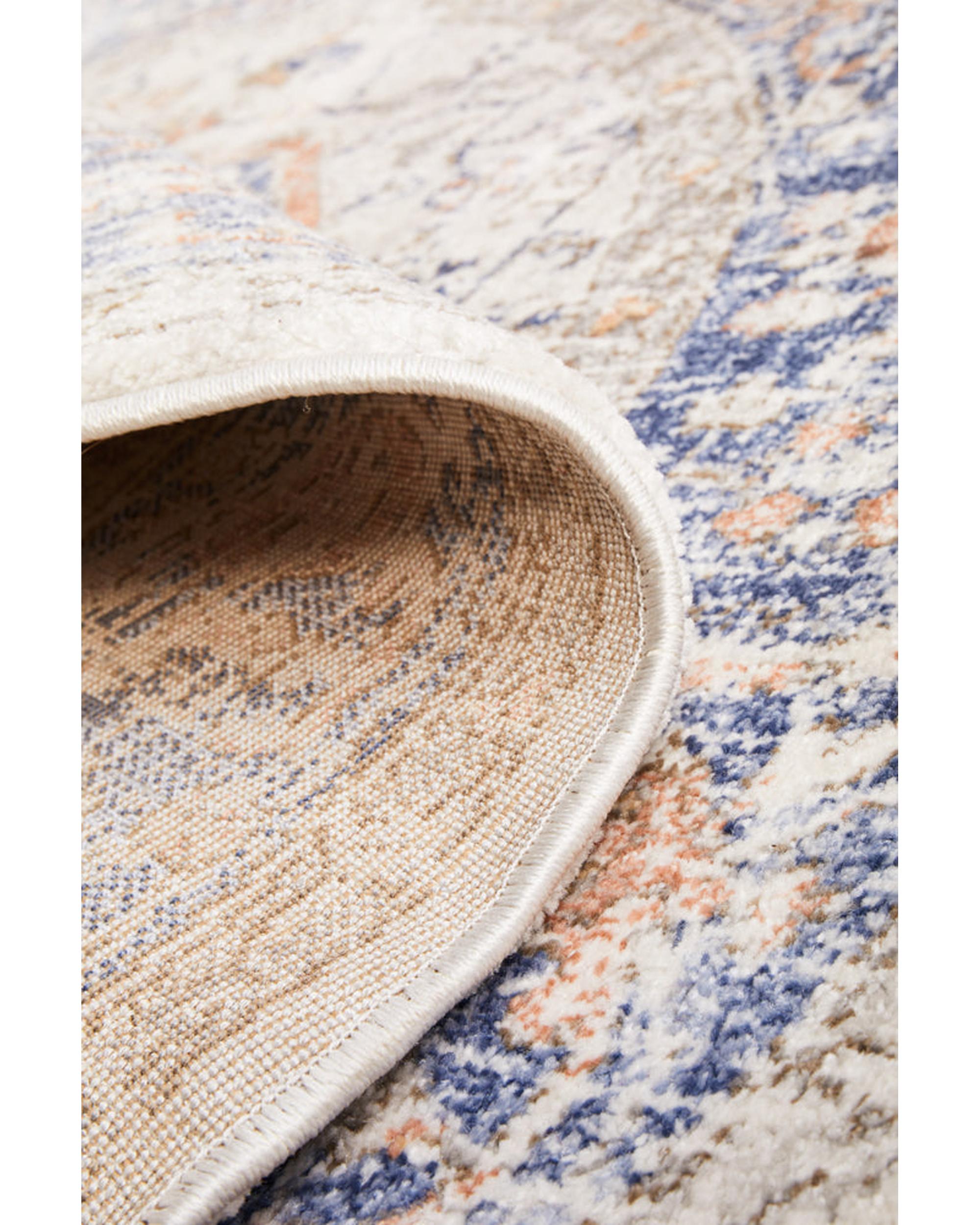 Mayfair Lorissa Blue Round Rug RUG CULTURE