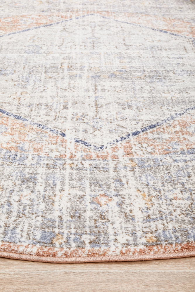 Mayfair Lorissa Peach Round Rug RUG CULTURE