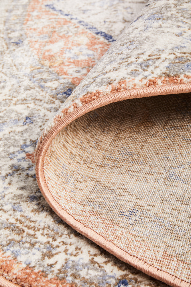 Mayfair Lorissa Peach Round Rug RUG CULTURE