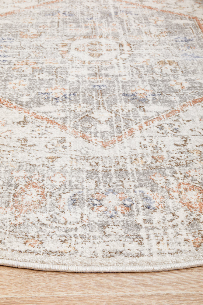 Mayfair Lorissa Silver Round Rug RUG CULTURE