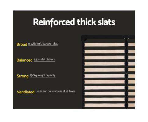 Metal Bed Base - Black Artiss