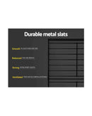 Metal Bed Frame Mattress Base Platform Foundation Black Dane Artiss