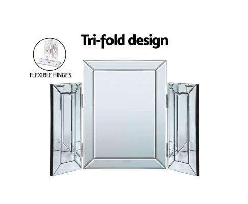 Mirrored Furniture Dressing Table Dresser Mirror Stool Chest of Drawers Artiss