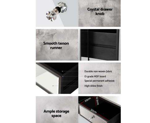 Mirrored Furniture Dressing Table Dresser Mirror Stool Chest of Drawers Artiss