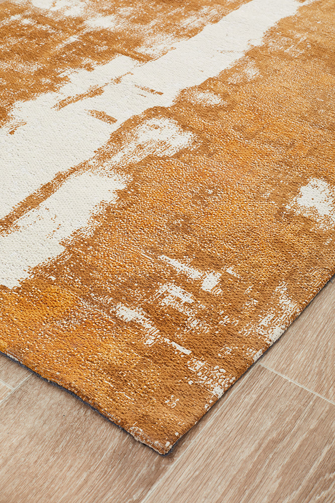 Magnolia 11 Mustard Runner Rug Rug Culture