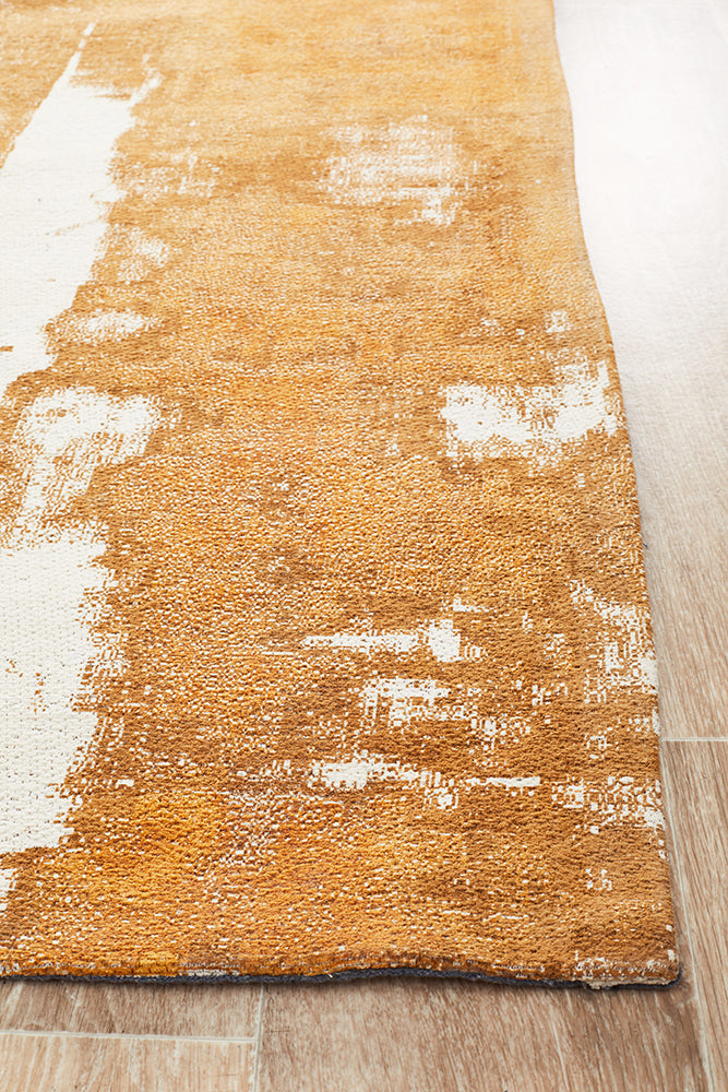 Magnolia 11 Mustard Runner Rug Rug Culture