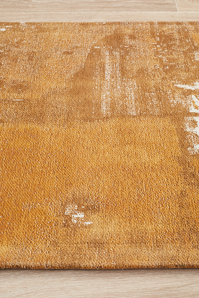 Magnolia 11 Mustard Runner Rug Rug Culture