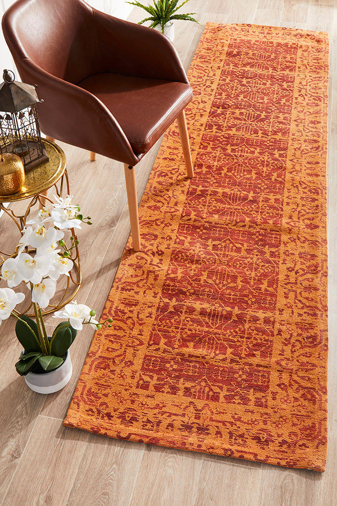 Magnolia 88 Paprika Runner Rug Rug Culture