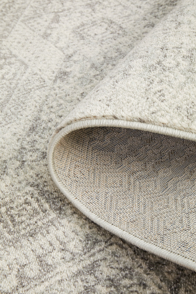 Mirage Zelda Silver Grey Runner Rug Rug Culture