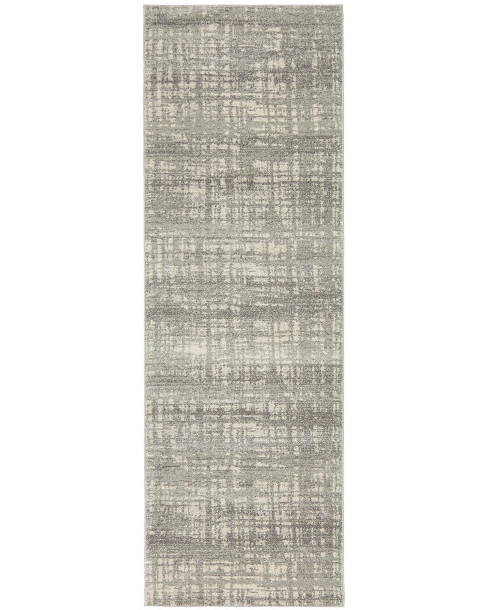 Mirage Ashley Abstract Modern Silver Grey Rug Rug Culture