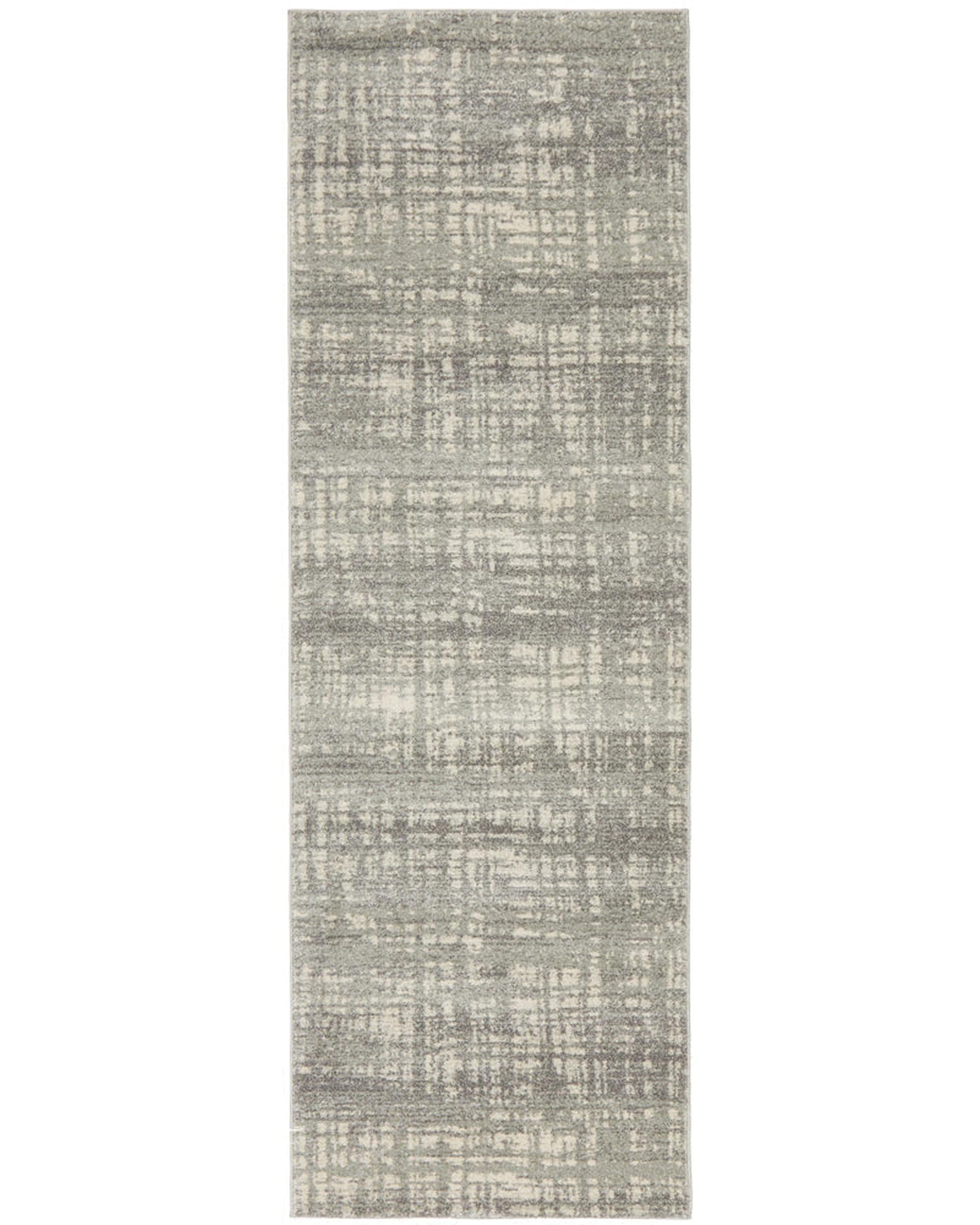 Mirage Ashley Abstract Modern Silver Grey Rug Rug Culture