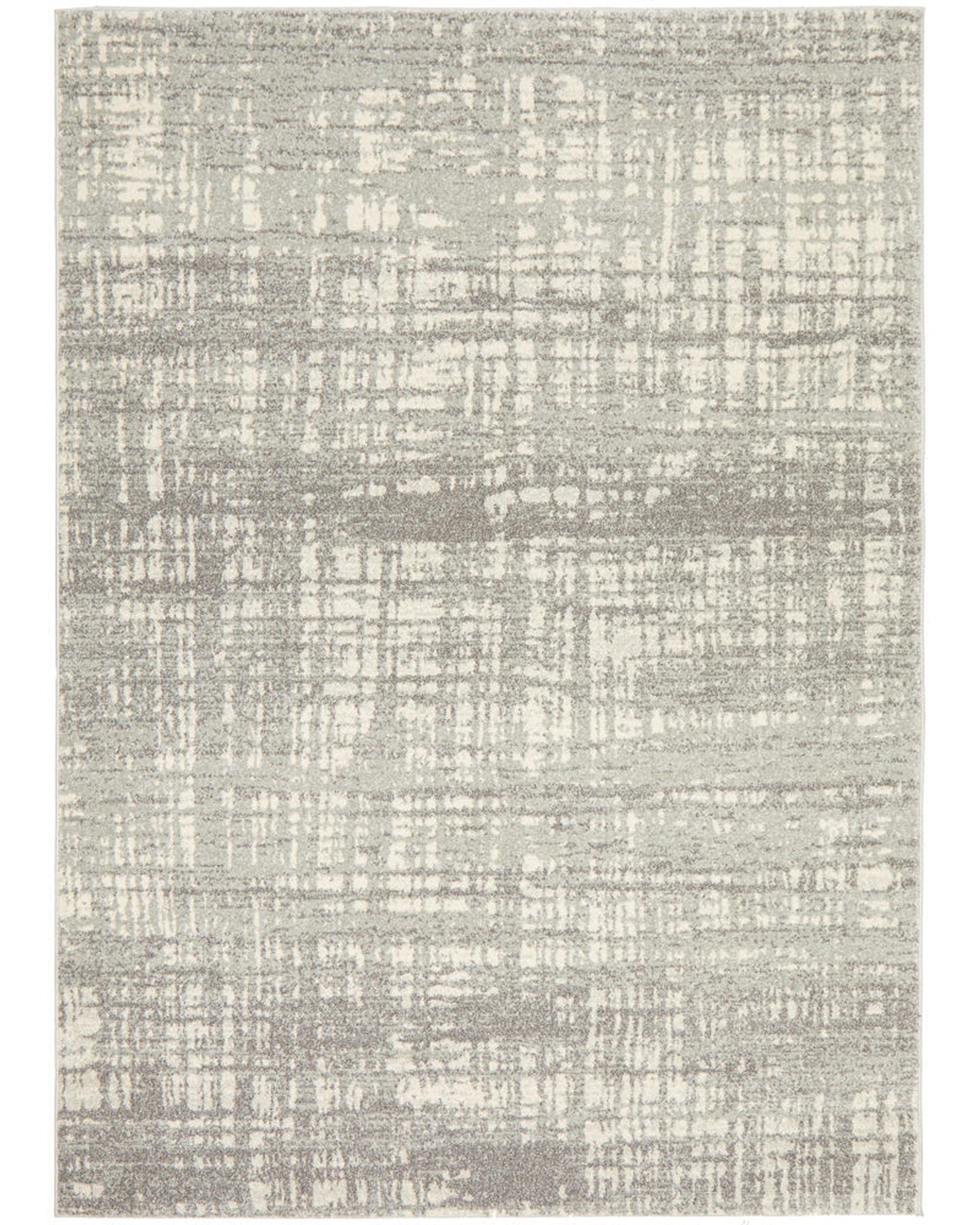 Mirage Ashley Abstract Modern Silver Grey Rug Rug Culture