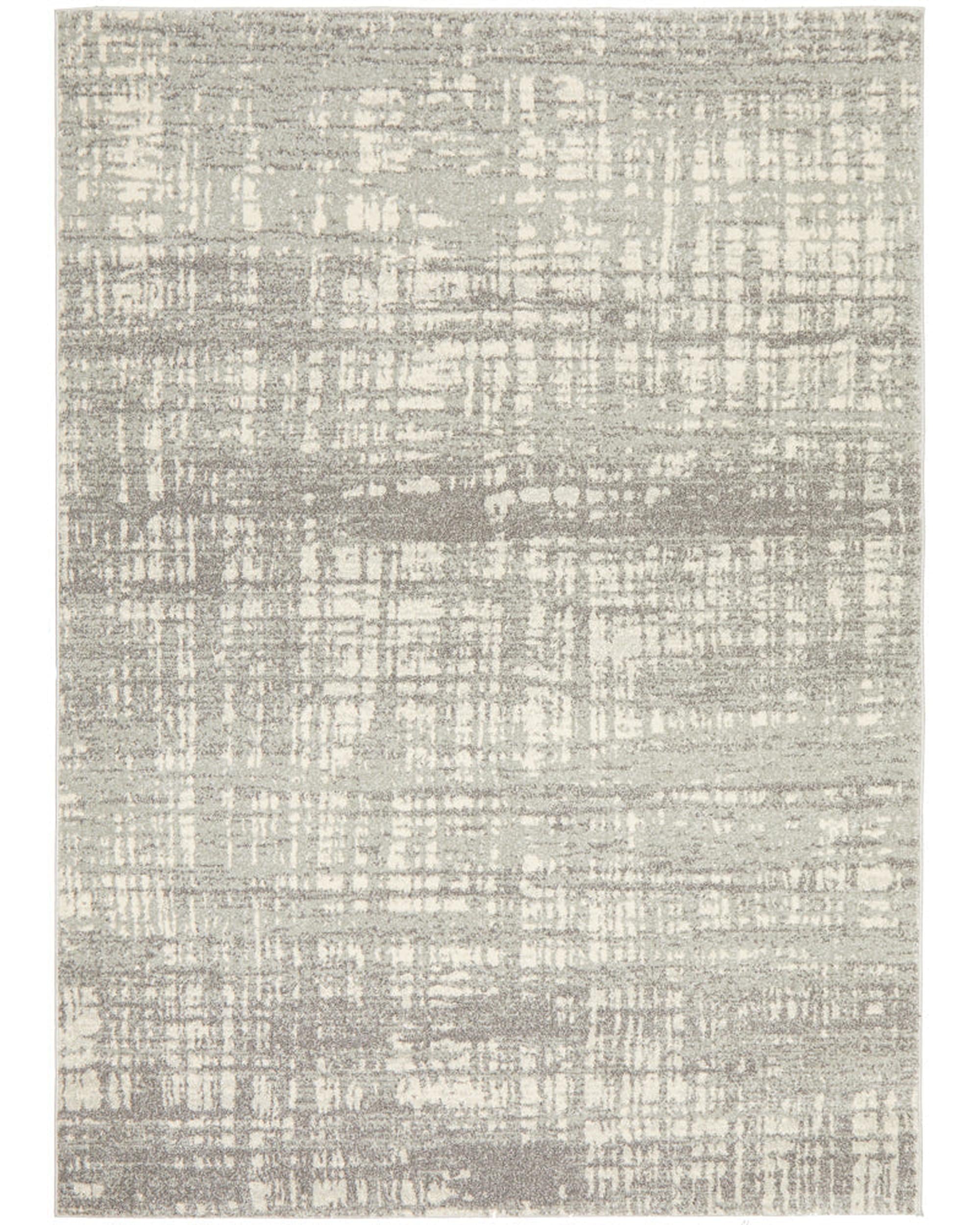 Mirage Ashley Abstract Modern Silver Grey Rug Rug Culture