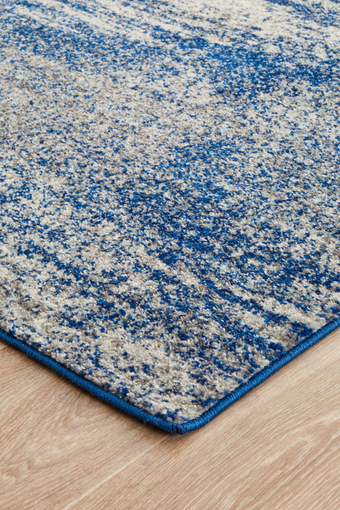 Mirage Casandra Dunescape Modern Blue Grey Runner Rug Rug Culture