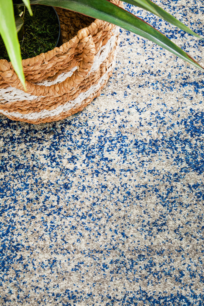 Mirage Casandra Dunescape Modern Blue Grey Runner Rug Rug Culture