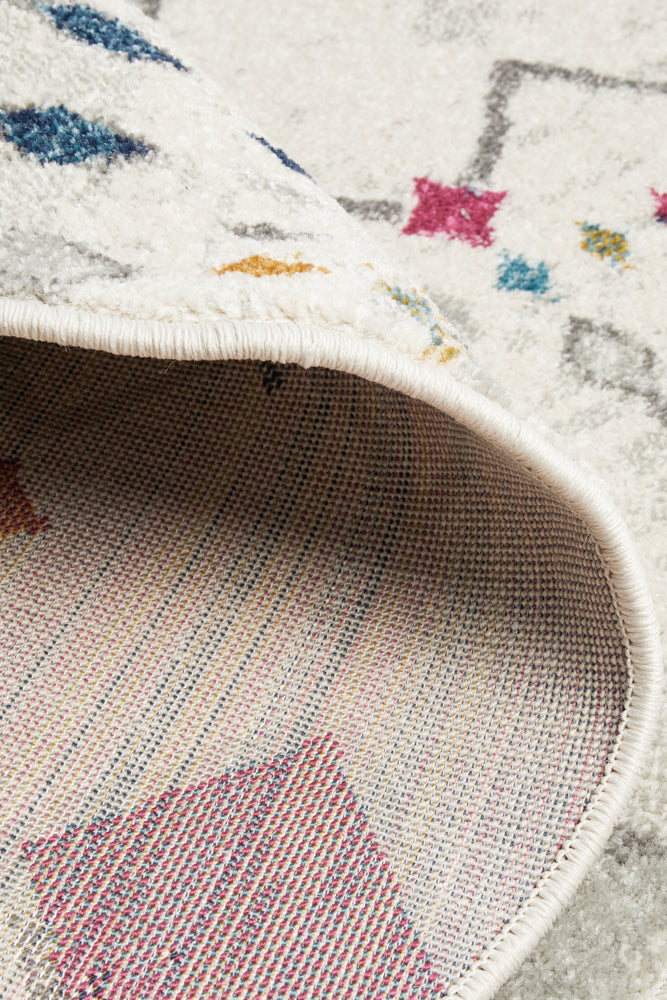 Mirage Peggy Tribal Morrocan Style Multi Round Rug Rug Culture