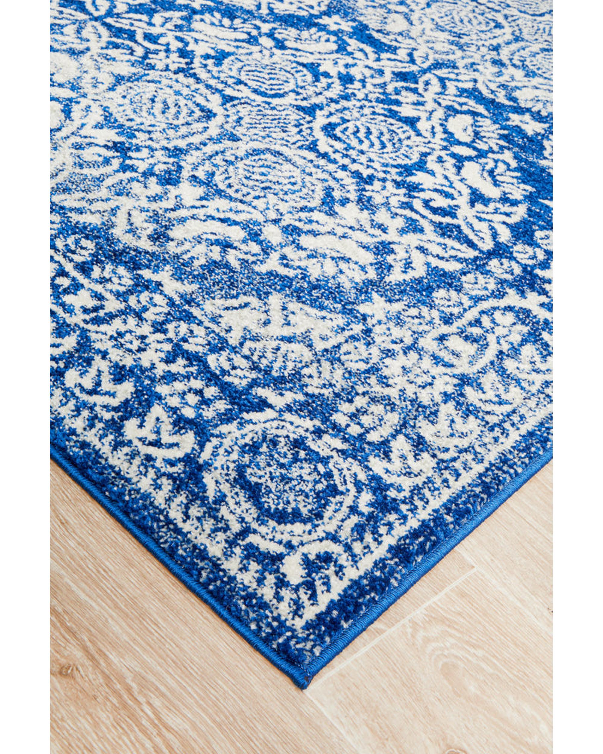 Mirage Gwyneth Stunning Transitional Navy Rug Rug Culture