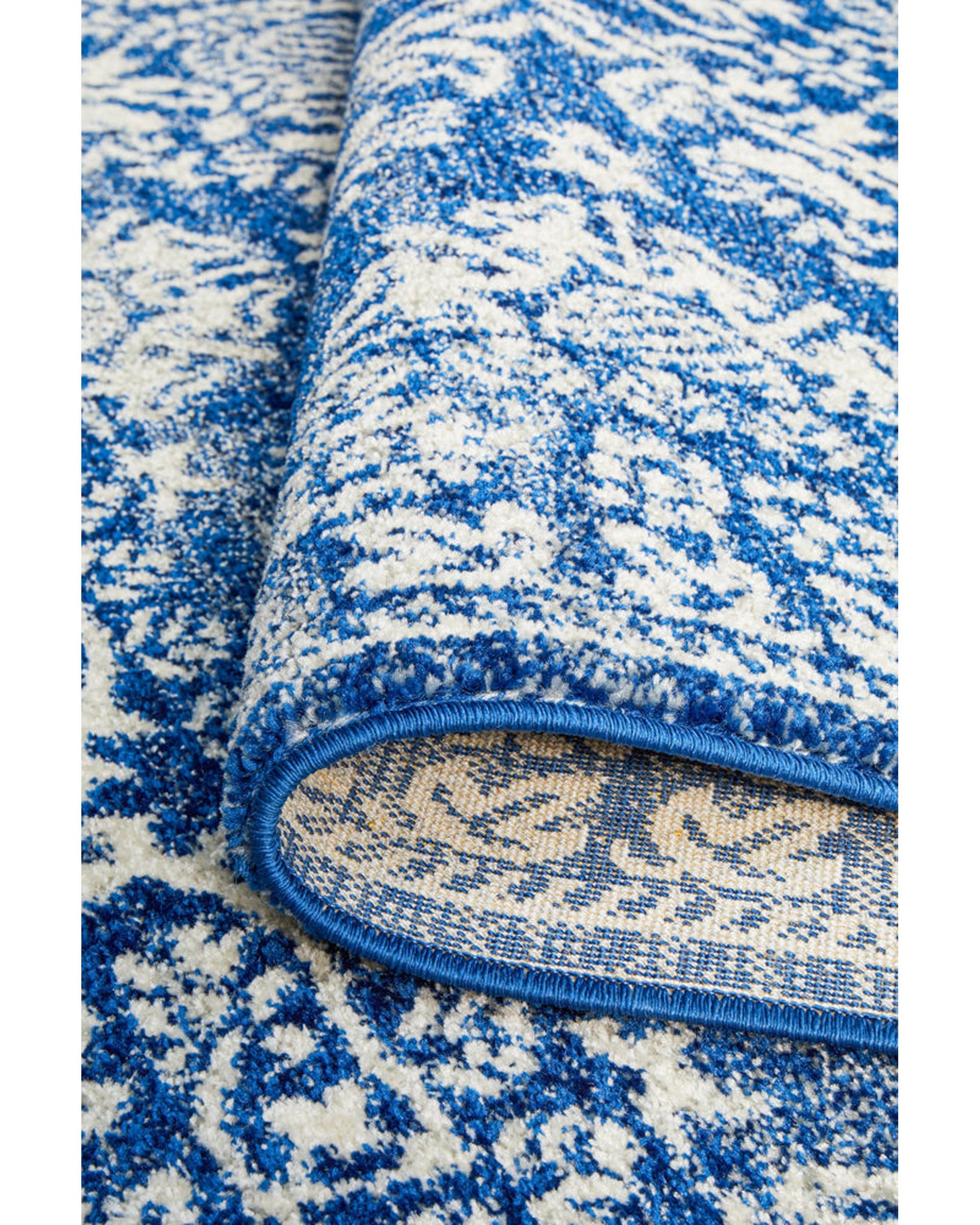 Mirage Gwyneth Stunning Transitional Navy Rug Rug Culture