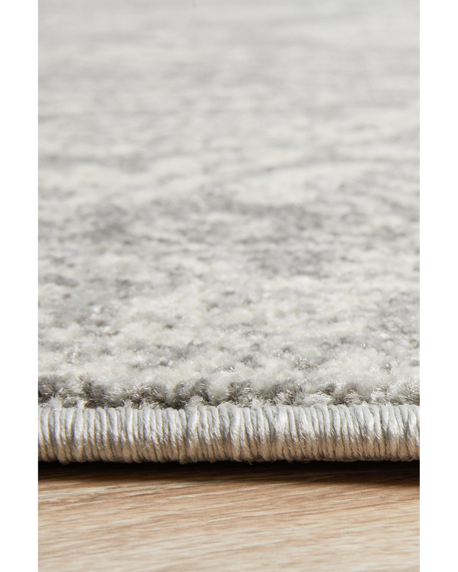 Mirage Gwyneth Stunning Transitional Silver Round Rug Rug Culture