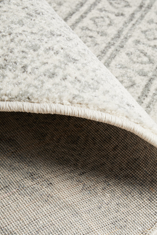 Mirage Adani  Modern Tribal Design Grey Round Rug Rug Culture