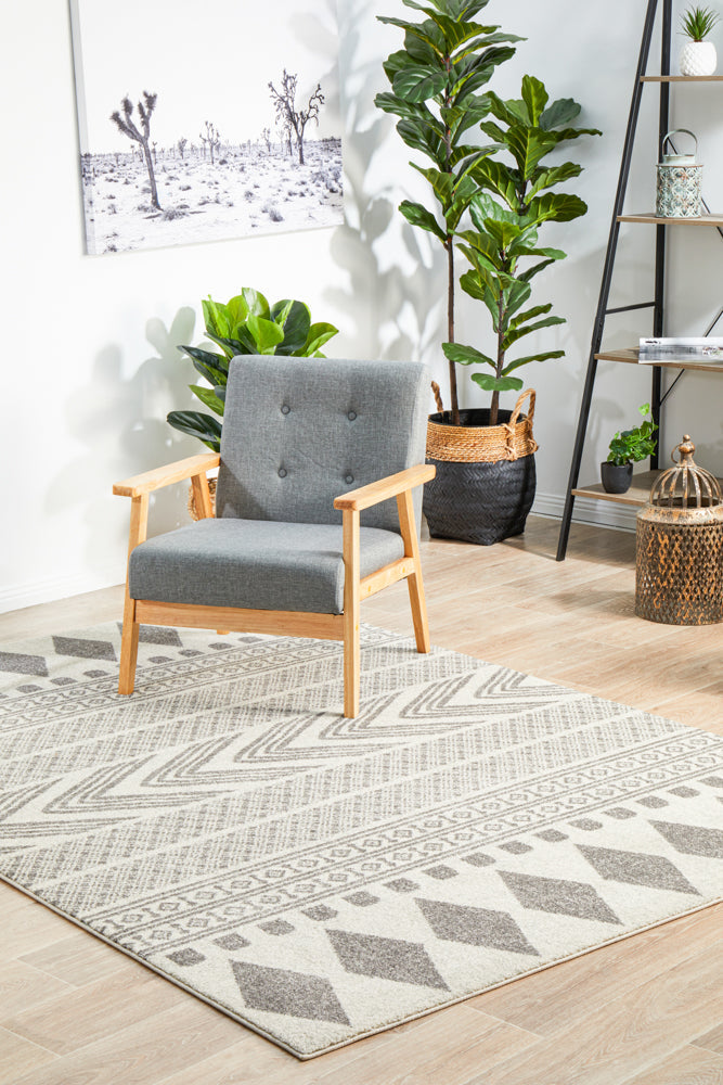 Mirage Adani  Modern Tribal Design Grey Rug Rug Culture