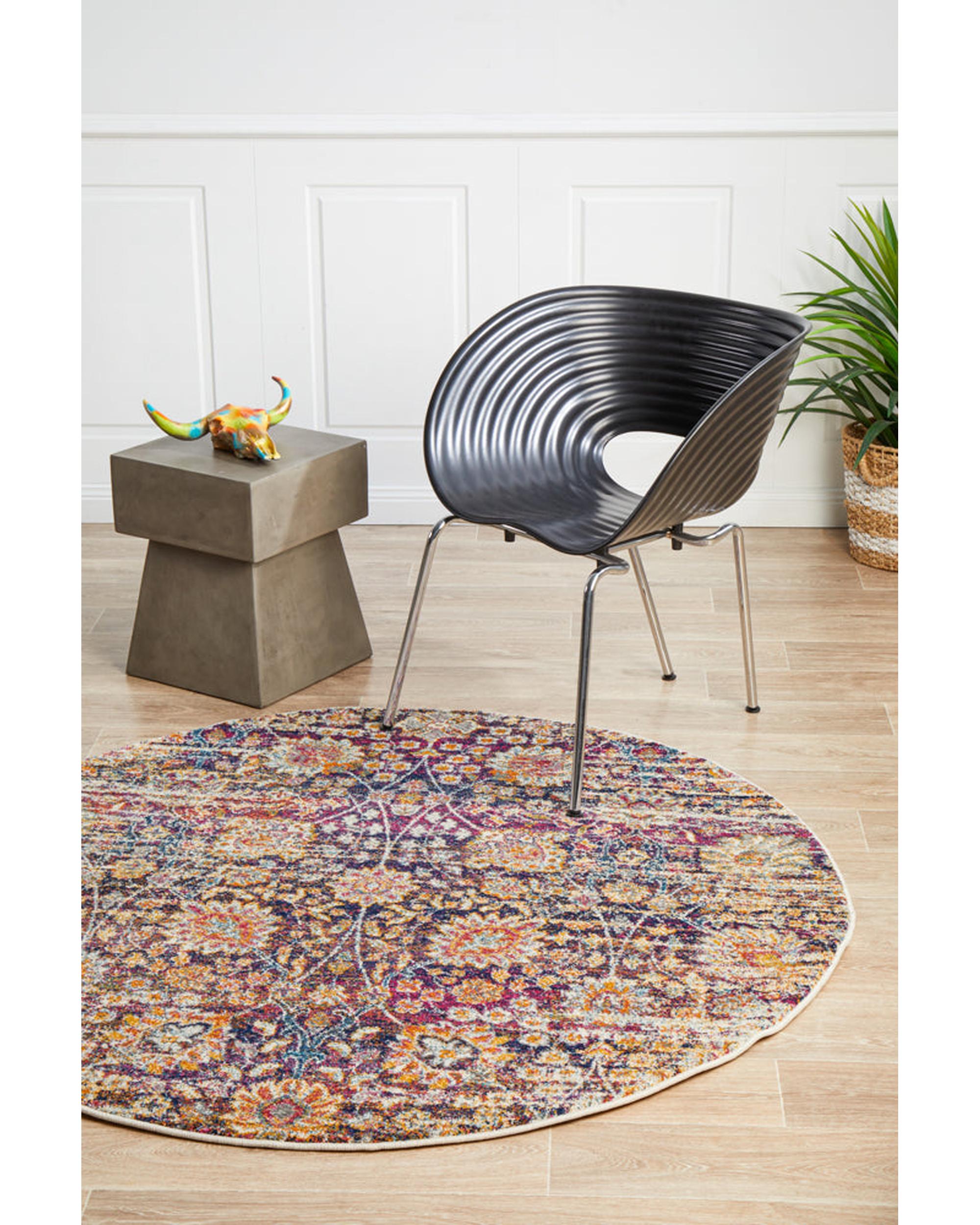 Mirage Zolan Transitional Multi Round Rug Rug Culture