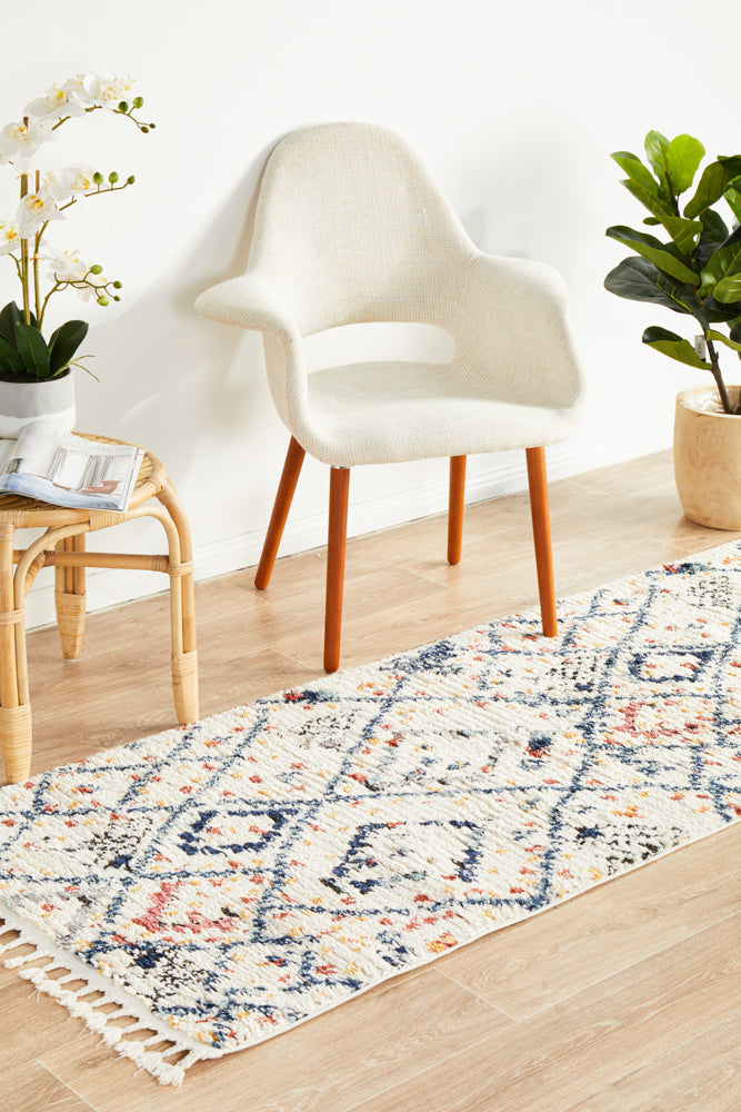 Marrakesh 111 White Runner Rug Rug Culture