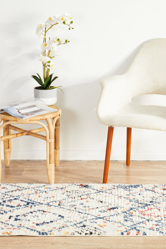 Marrakesh 111 White Runner Rug Rug Culture