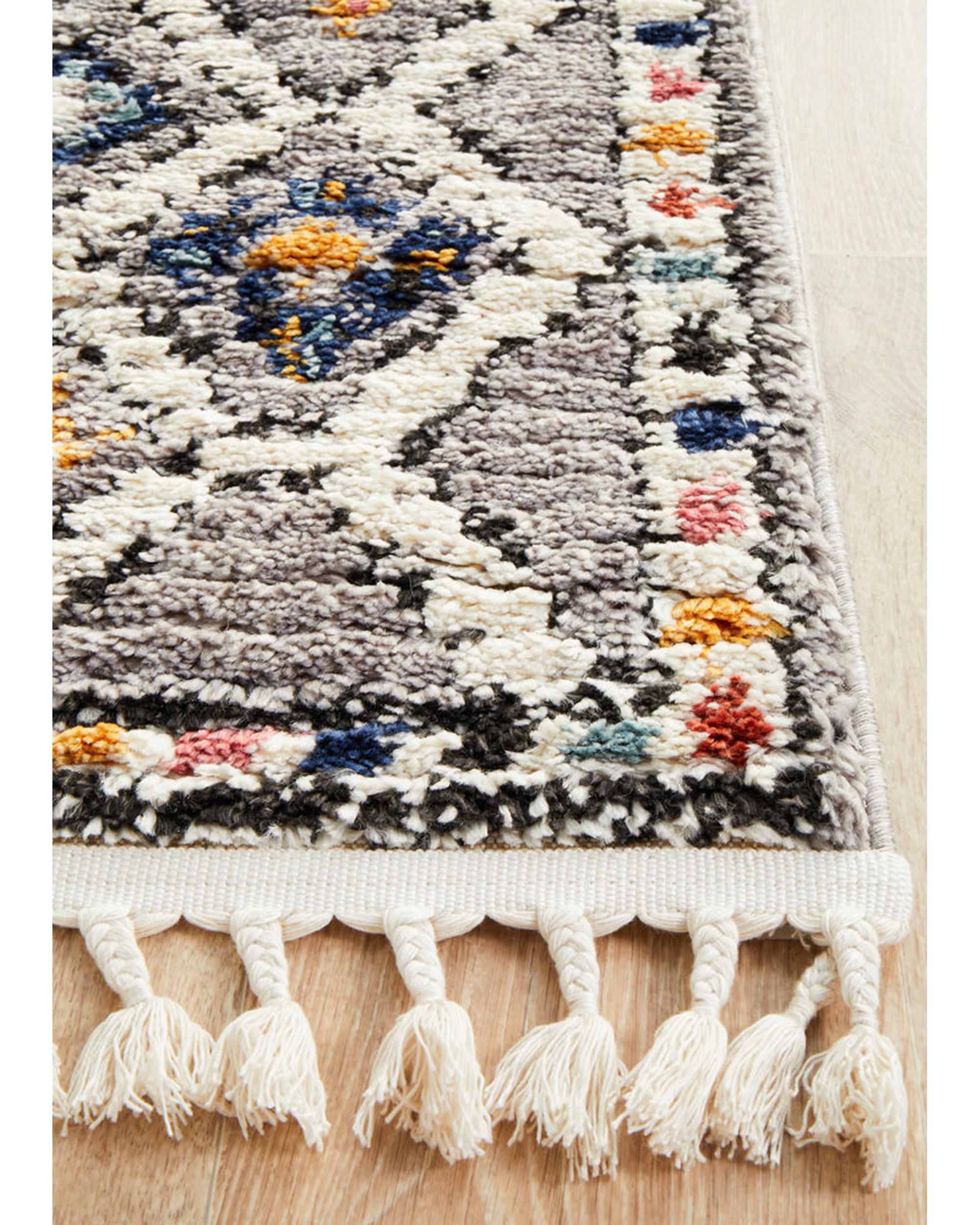 Marrakesh 555 Grey Runner Rug Rug Culture