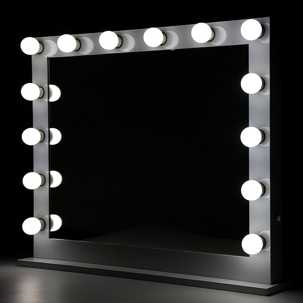 Make Up Mirror with LED Lights - White Embellir