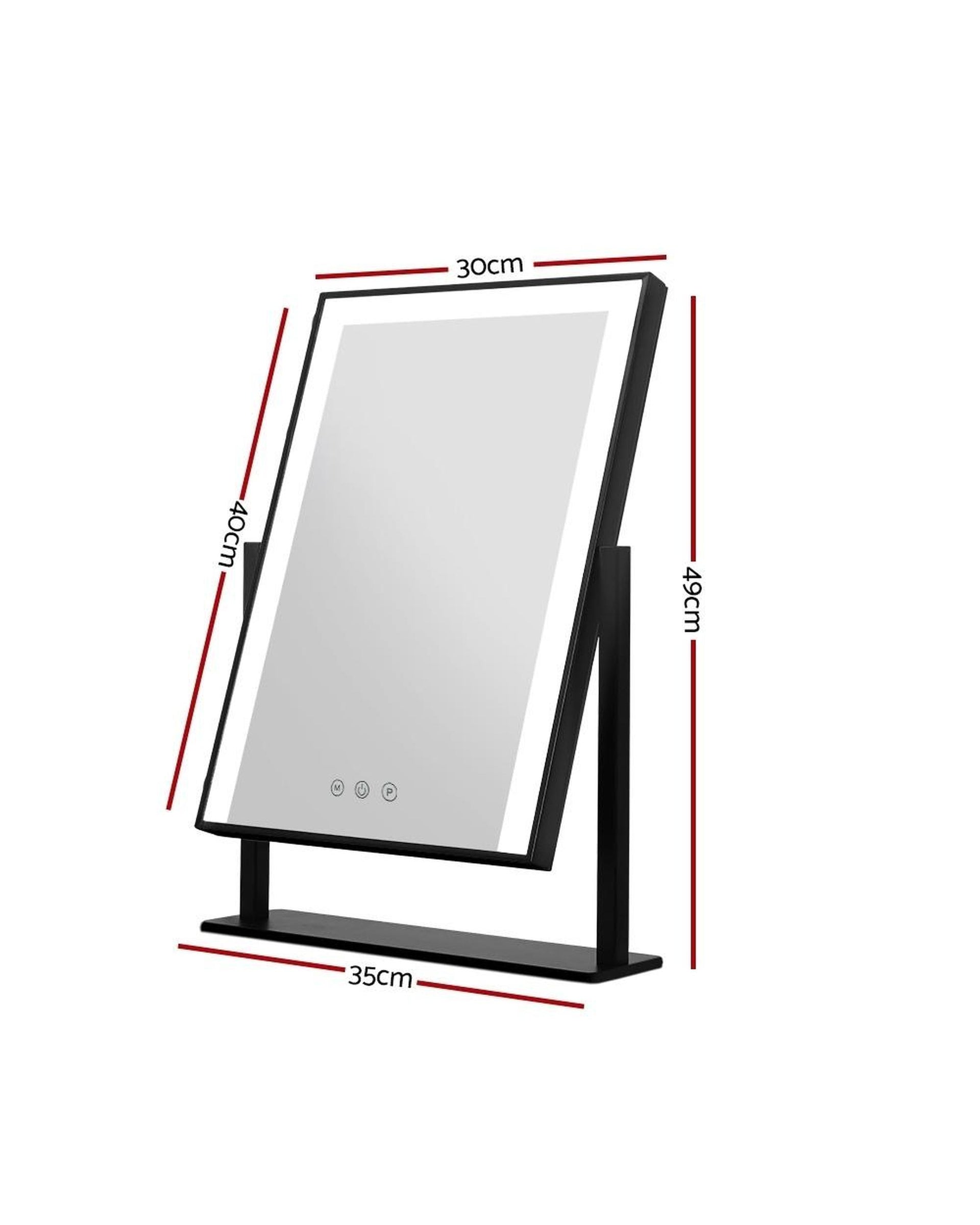 Hollywood Makeup Mirror With Light LED Strip Standing Tabletop Vanity Embellir