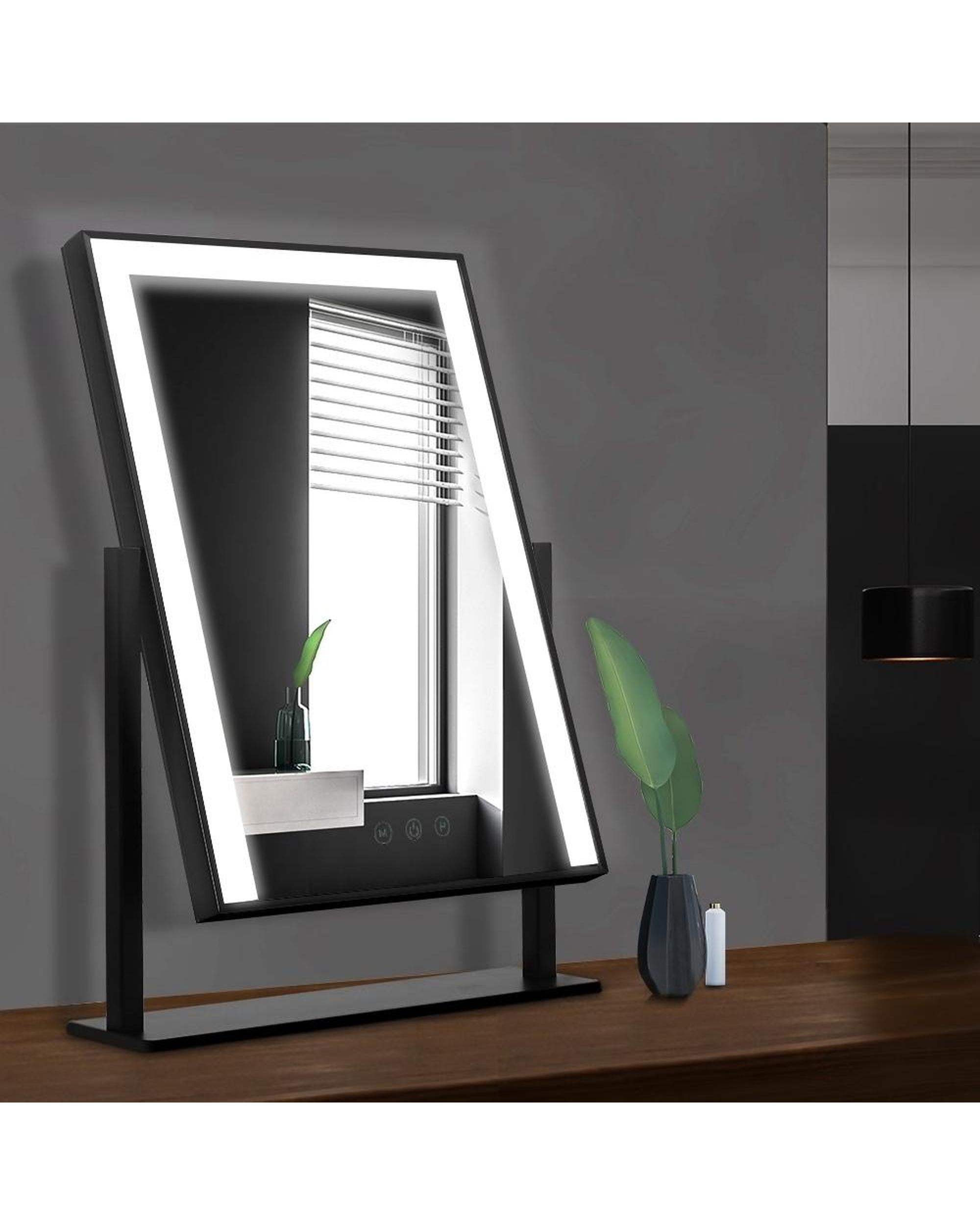 Hollywood Makeup Mirror With Light LED Strip Standing Tabletop Vanity Embellir