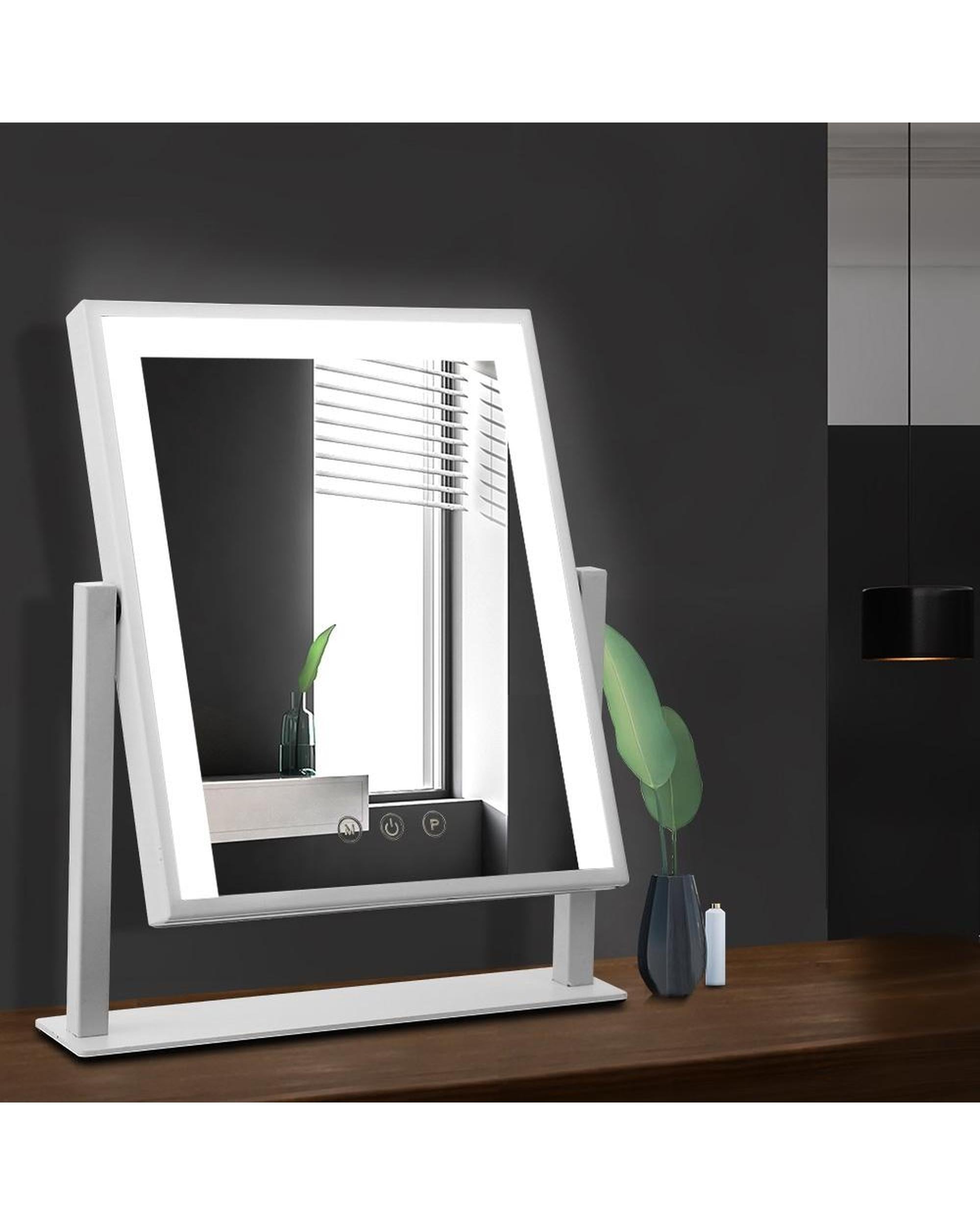 Hollywood Makeup Mirror with Dimmable Bulb Lighted Dressing Mirror Embellir