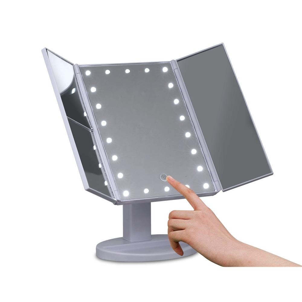 LED  Tri-Fold Make Up Mirror Embellir