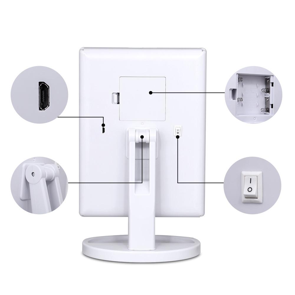 LED  Tri-Fold Make Up Mirror Embellir