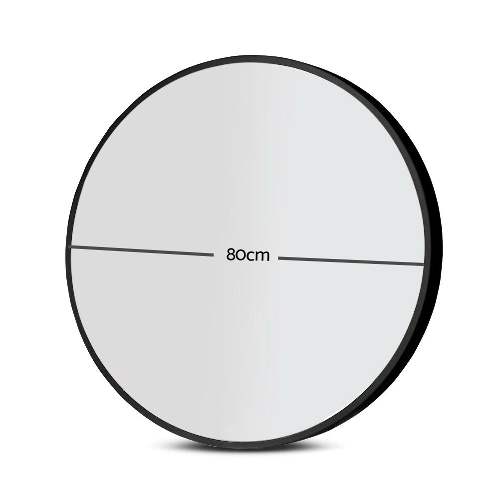80cm Frameless Round Wall Mirror Embellir