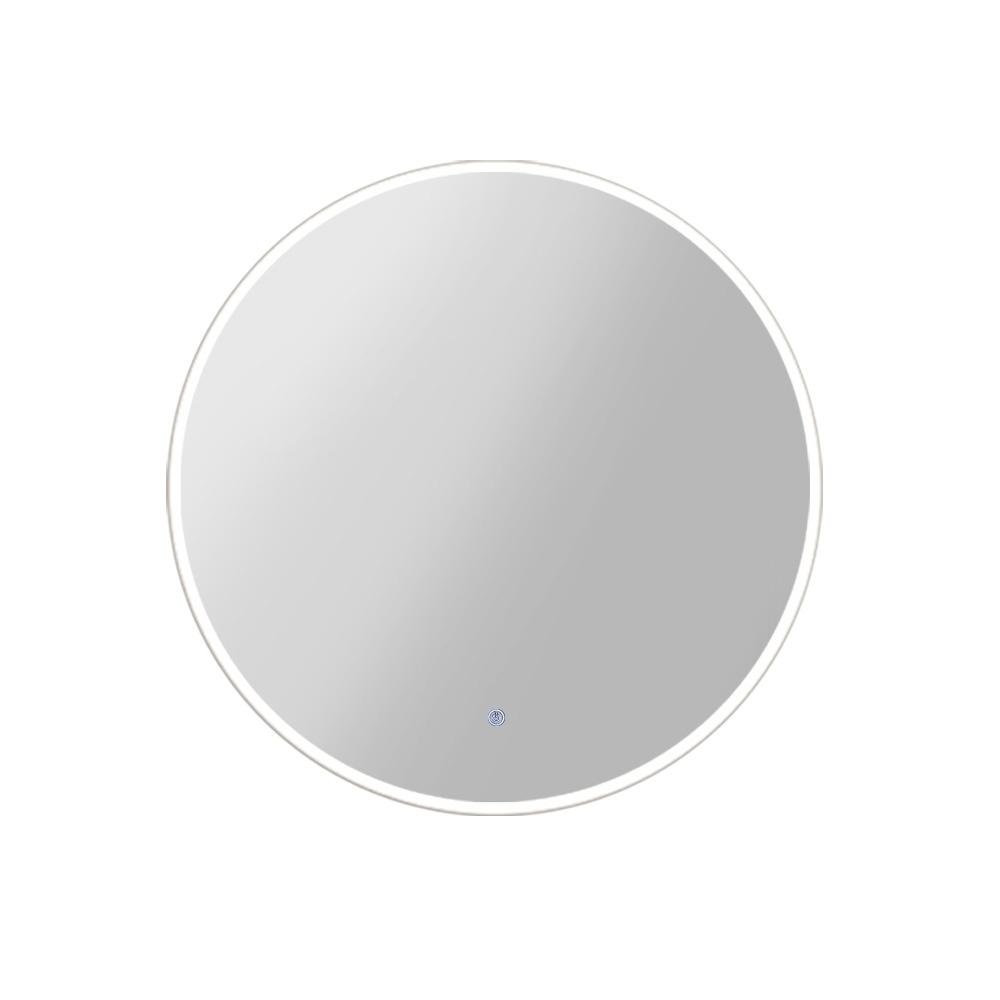 LED Wall Mirror Bathroom Mirrors With Light 90CM Decor Round Decorative Embellir