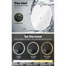 LED Wall Mirror Bathroom Mirrors With Light 90CM Decor Round Decorative Embellir