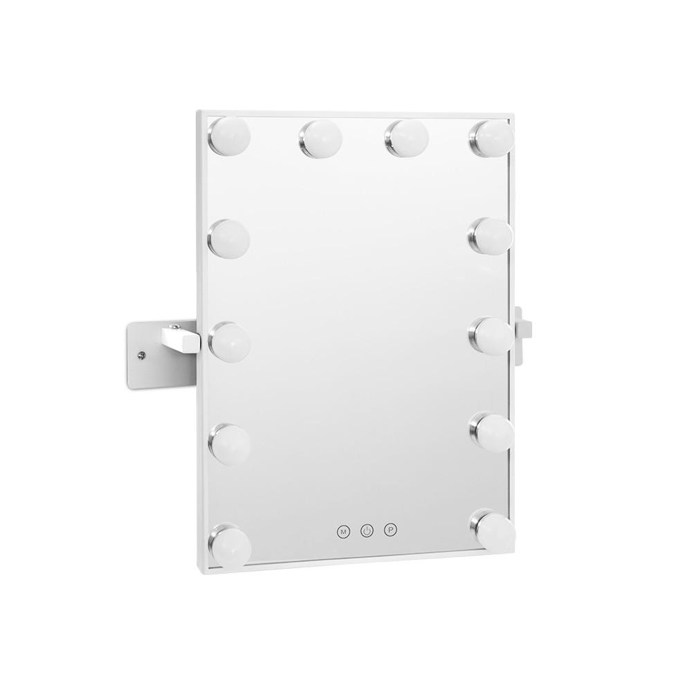 Hollywood Wall mirror Makeup Mirror With Light Vanity 12 LED Bulbs Embellir