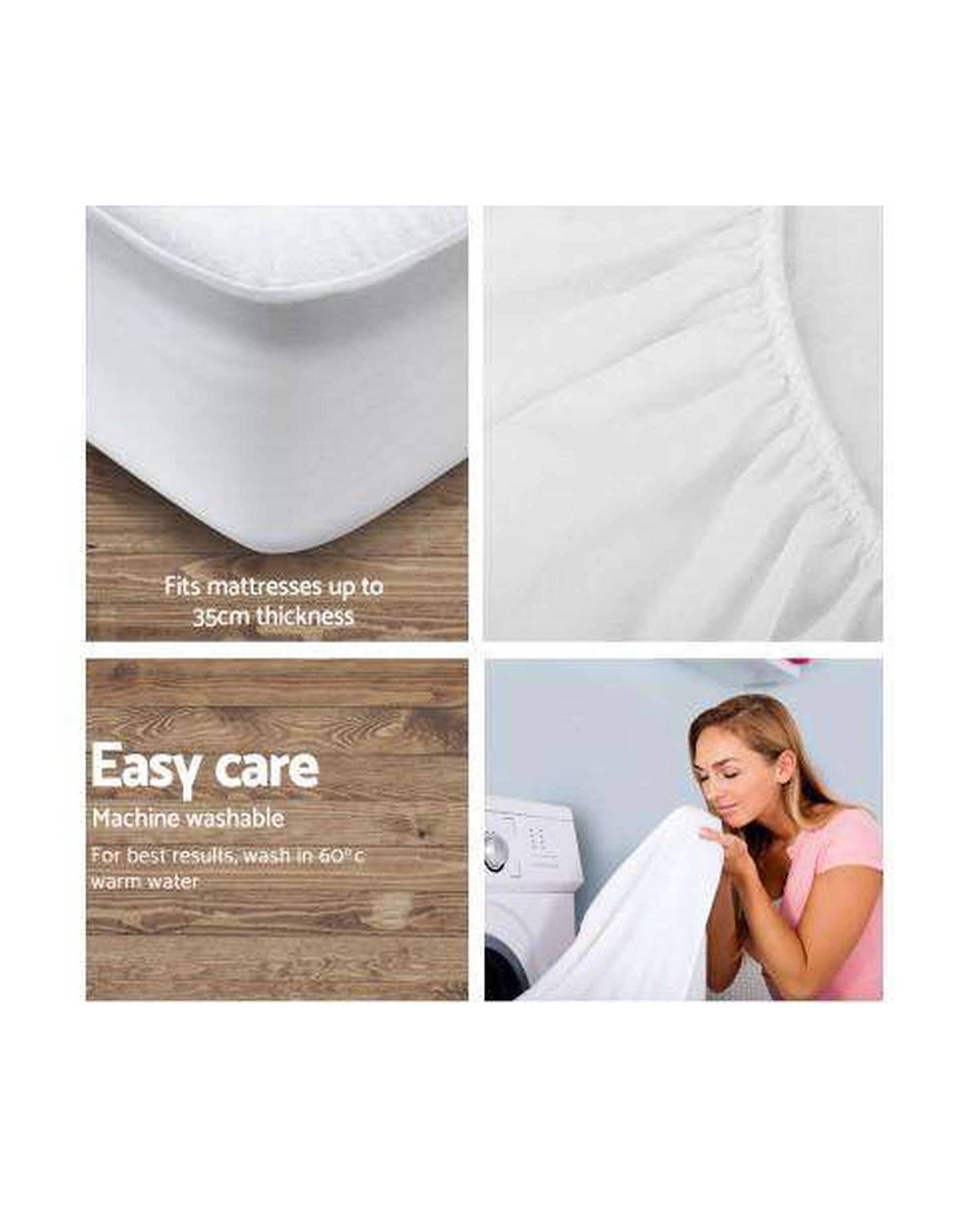 Waterproof Bamboo Mattress Protector Giselle