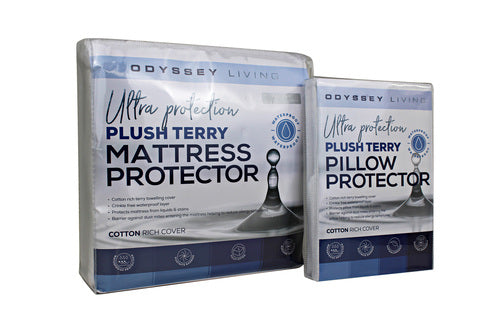 Odyysey Living Waterproof Plush Terry Mattress Protector Odyssey Living