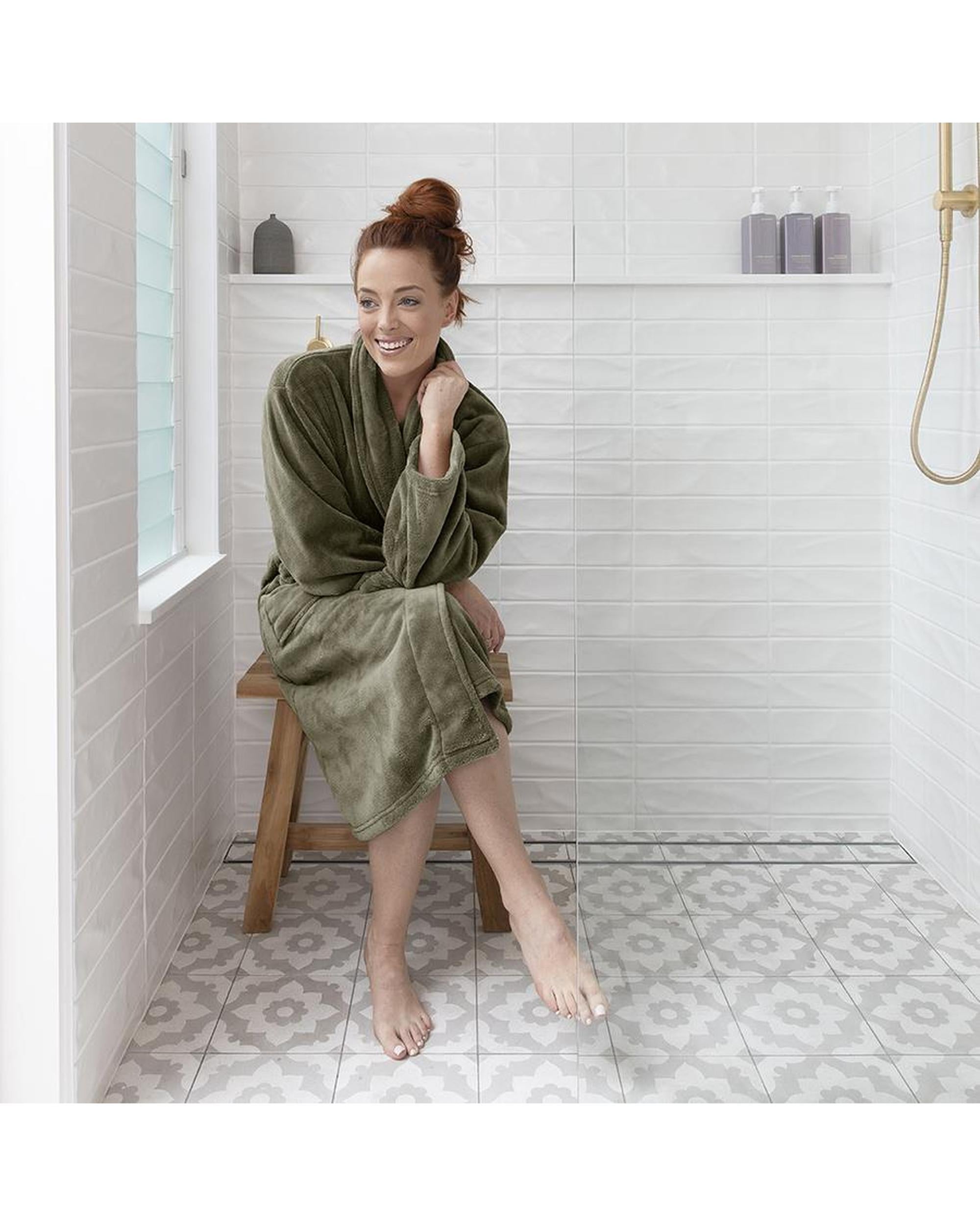 Bambury Microplush Bath Robe - 11 Colours Bambury