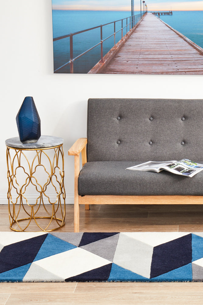 Matrix Pure Wool 904 Steel Runner Rug Rug Rug Culture