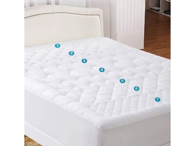 Luxton 800GSM Massage Style 7-Zone Mattress Topper Luxton