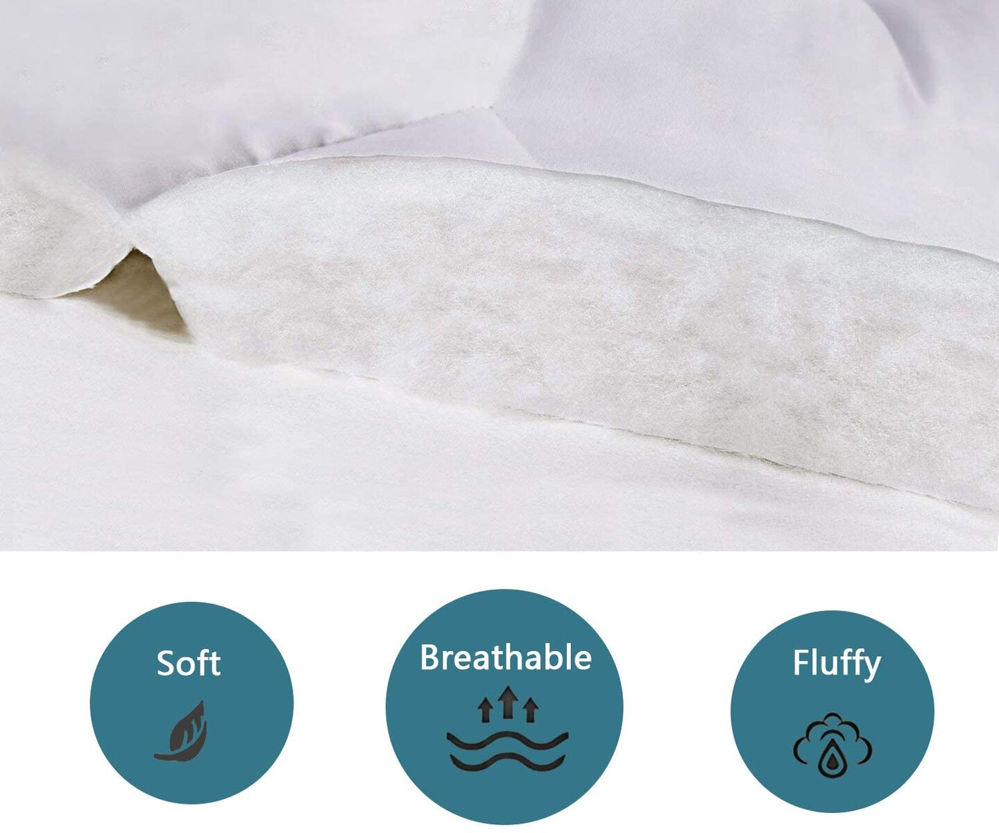 Luxton 800GSM Massage Style 7-Zone Mattress Topper Luxton