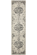 Museum Transitional Charcoal Runner Rug