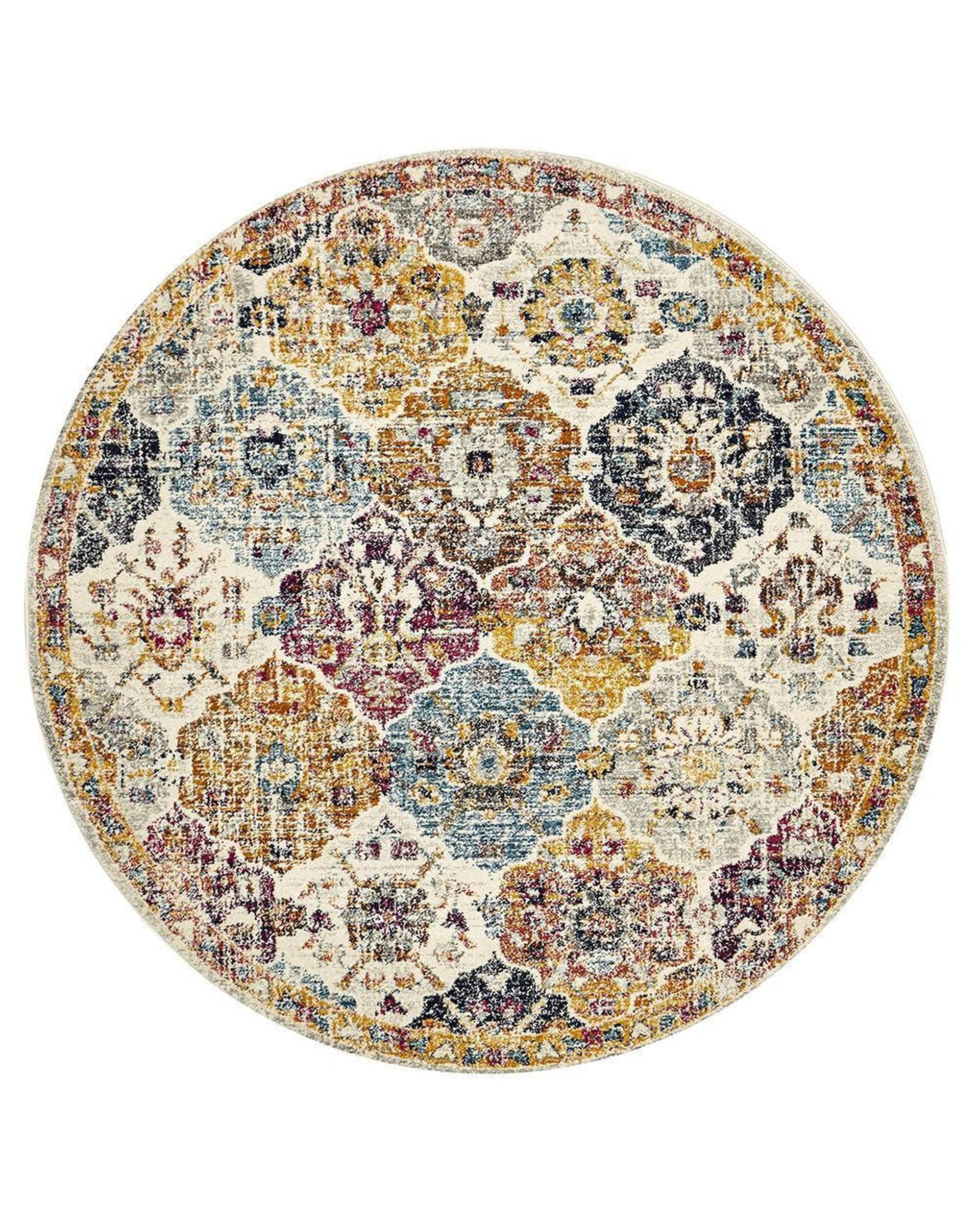 Museum Ainsley Round Rust Rug